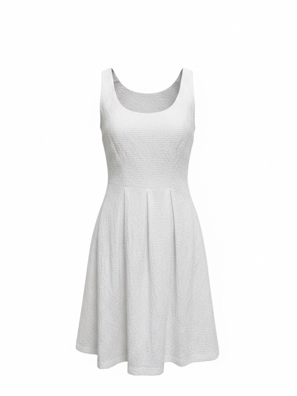 Crispy white summer dress